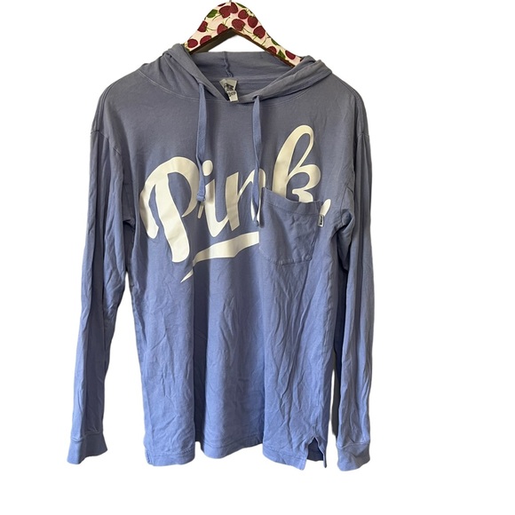 Victoria’s Secret PINK Womens Lightweight Hooded Sweatshirt Oversize Size S - Picture 1 of 5